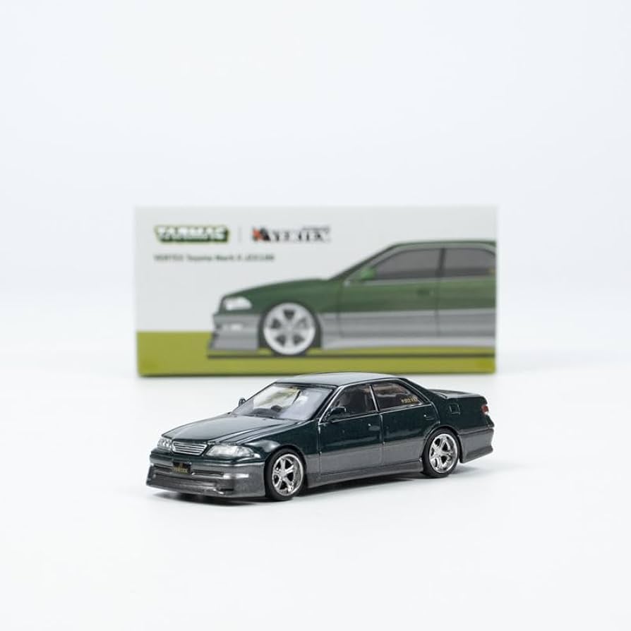 素人改造　1/64　ターマック　トヨタ　マークⅡ　スペシャルエディション　薄緑 素人改造 1/64 ターマック トヨタ マークⅡ スペシャル
